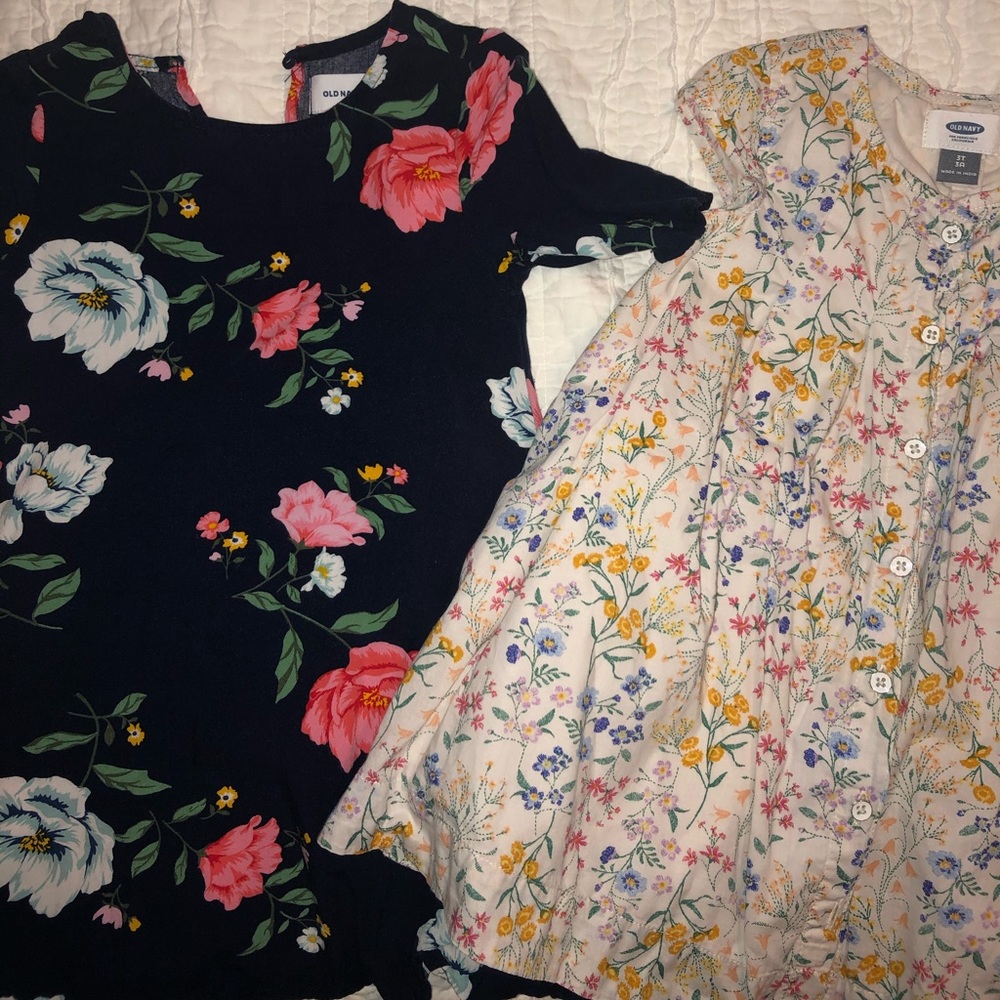Bundle of 2 toddler girl dresses 3T